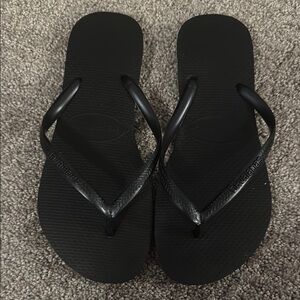Havaianas Black Flip Flops